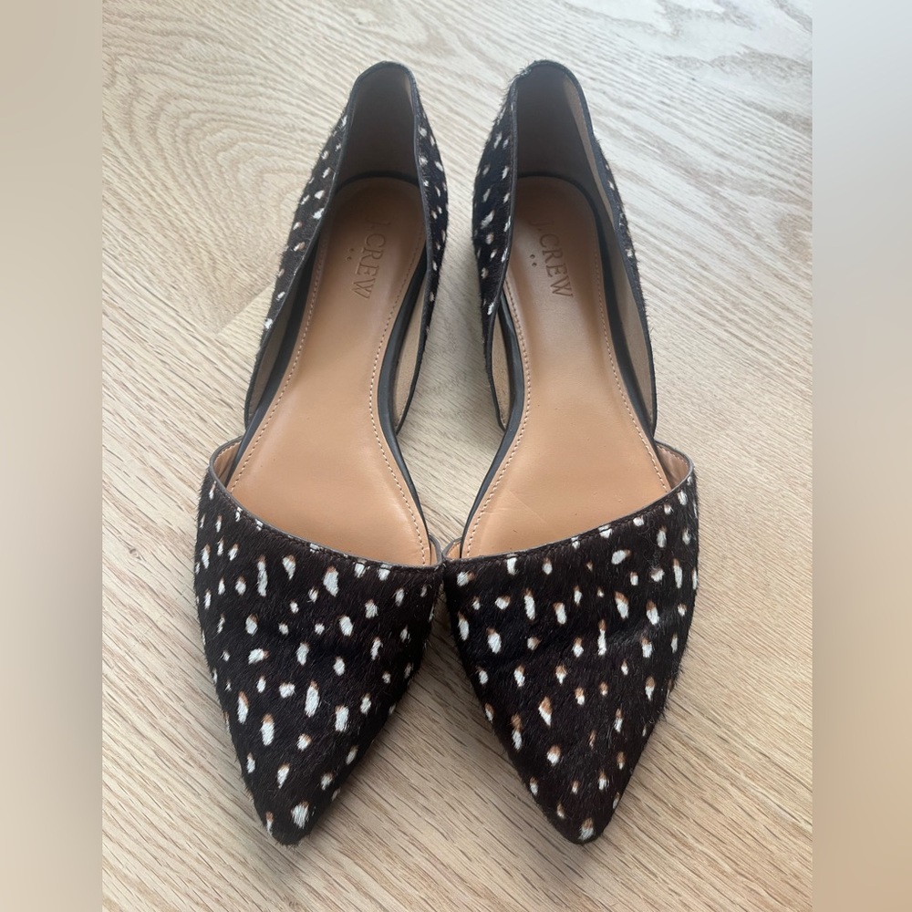 J. Crew Black and White Flats